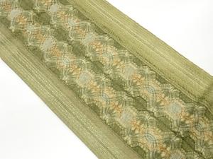 変わり織抽象模様織出し全通袋帯